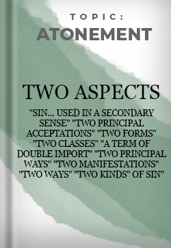 Atonement Two Aspects