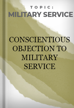 military service Conscientious Objection to Military Service