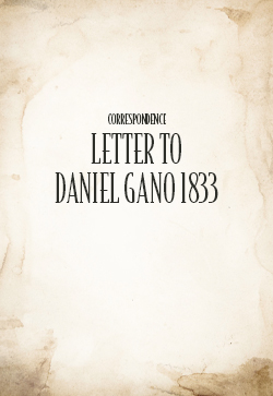 John Thomas Correspondence Letter: Daniel Gano 1833